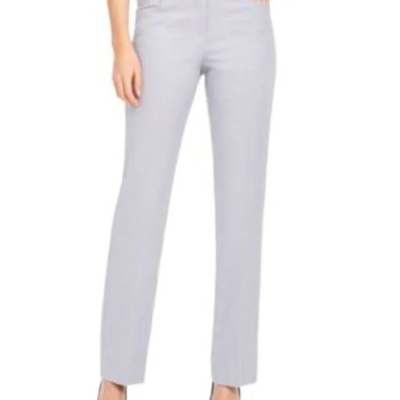 Anne Klein Ridge Crest Duke Twill Pants Light Gray Women Size 16 Mid Rise NEW - Picture 11 of 13